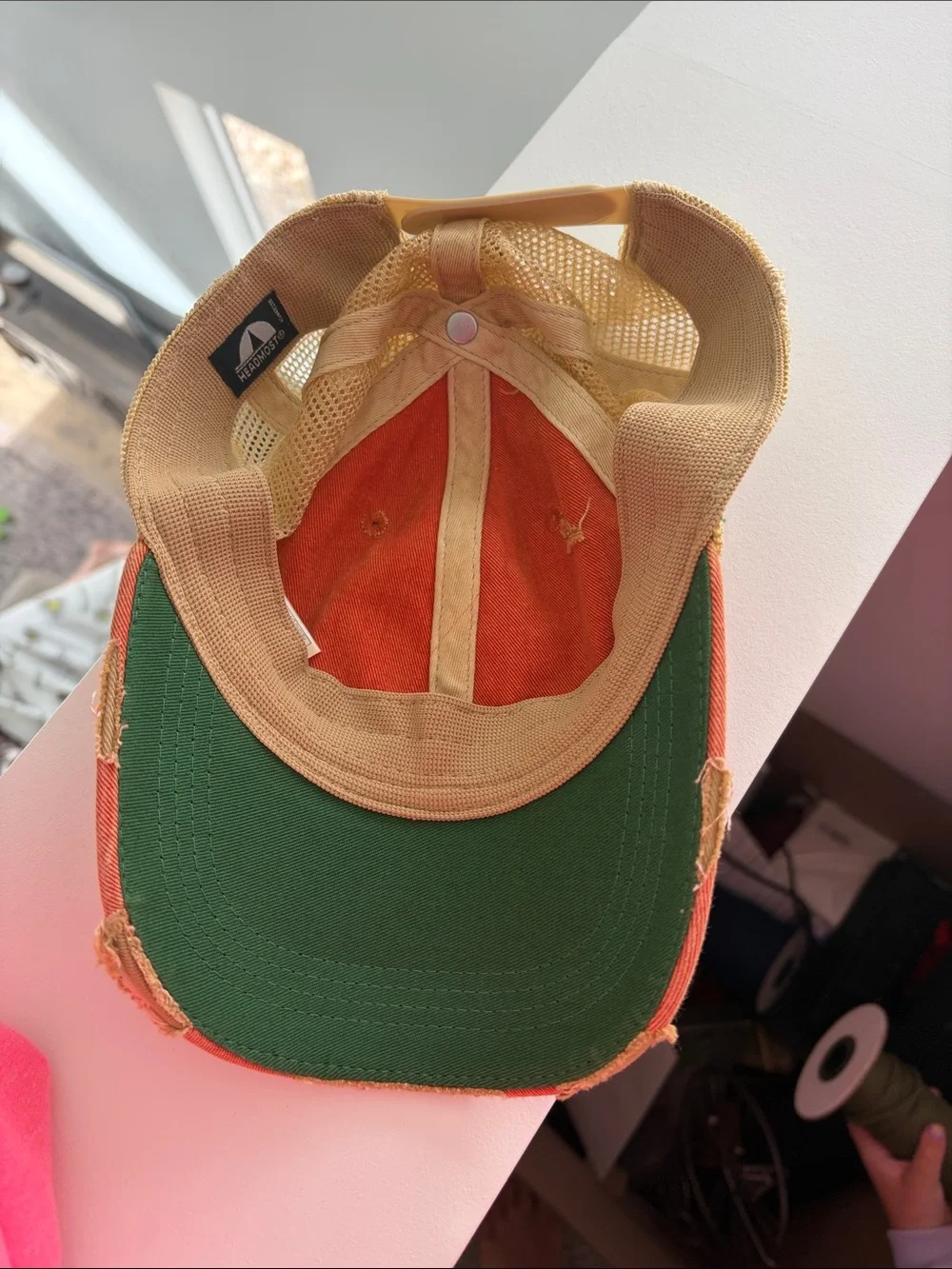 Chaos Coordinator Orange Mesh Trucker Hat